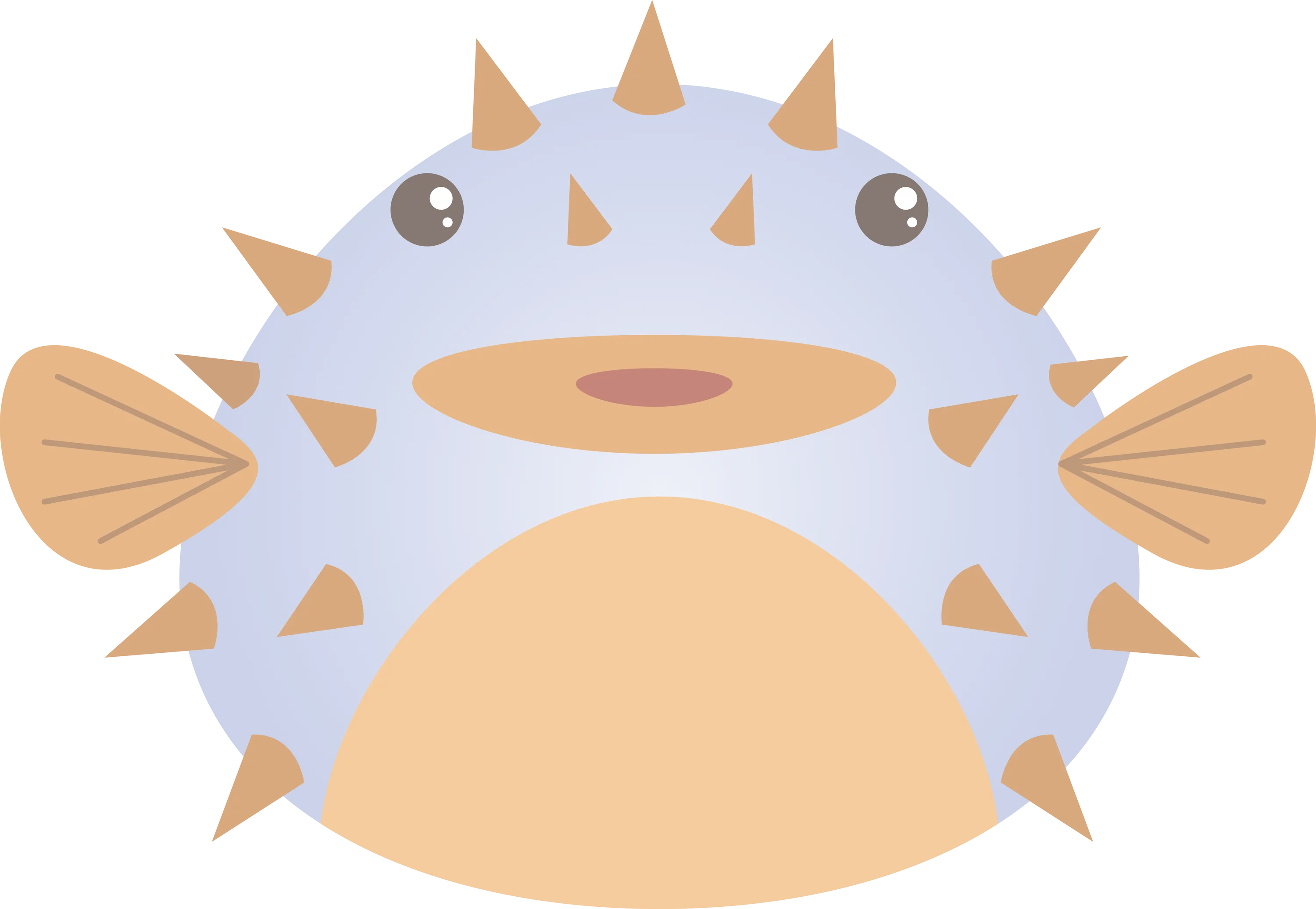 Cute Spiky Pufferfish
