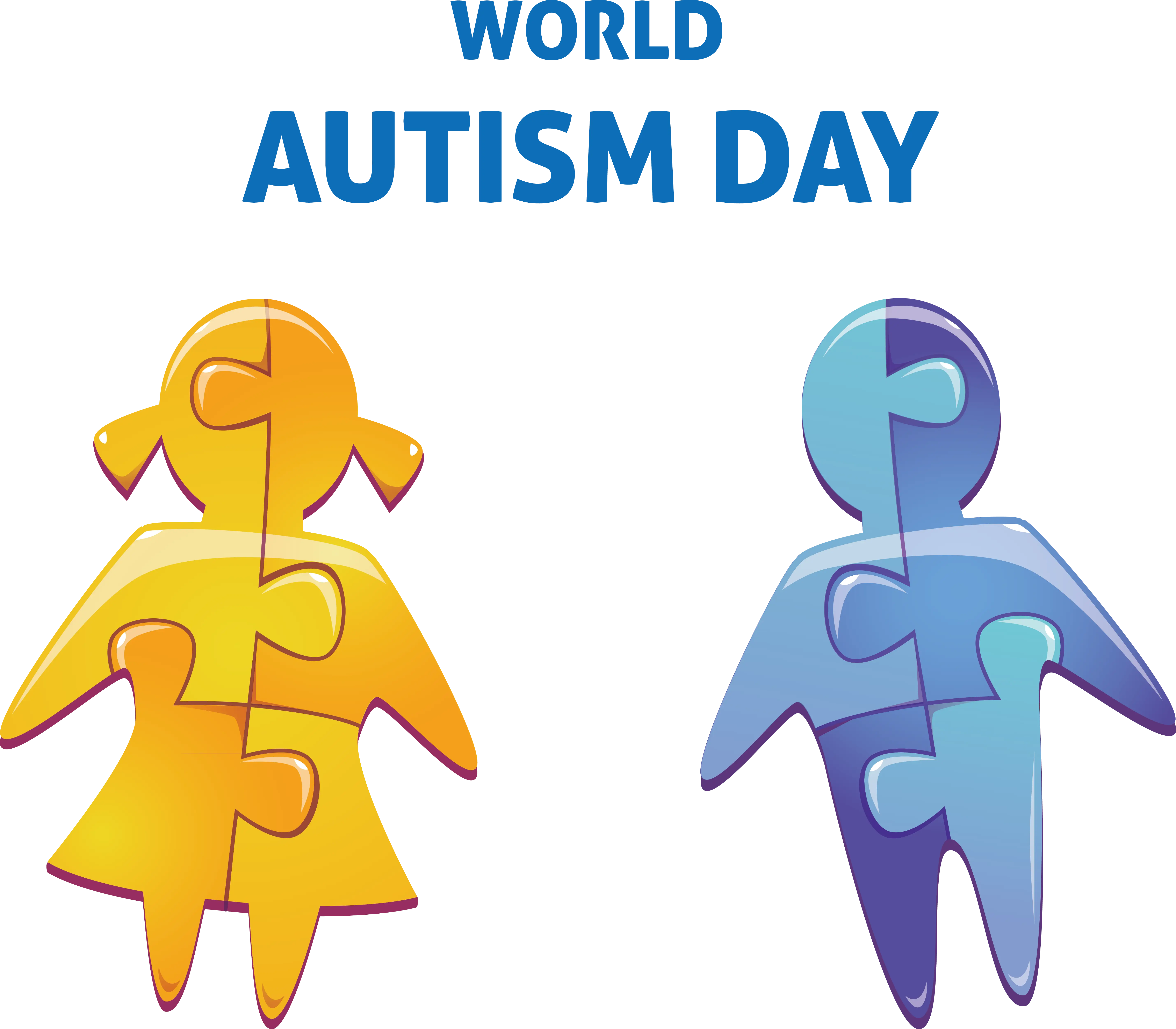 World Autism Day Puzzle Children Graphic