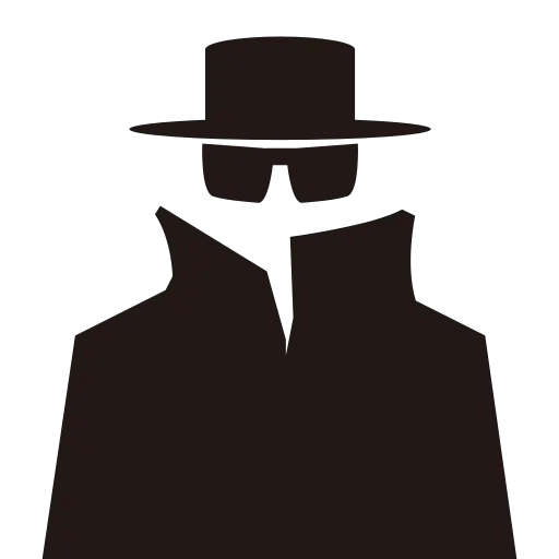 Spy Silhouette Icon