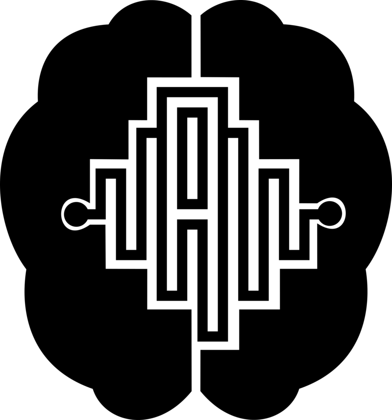 Brain with Circuit Illustration