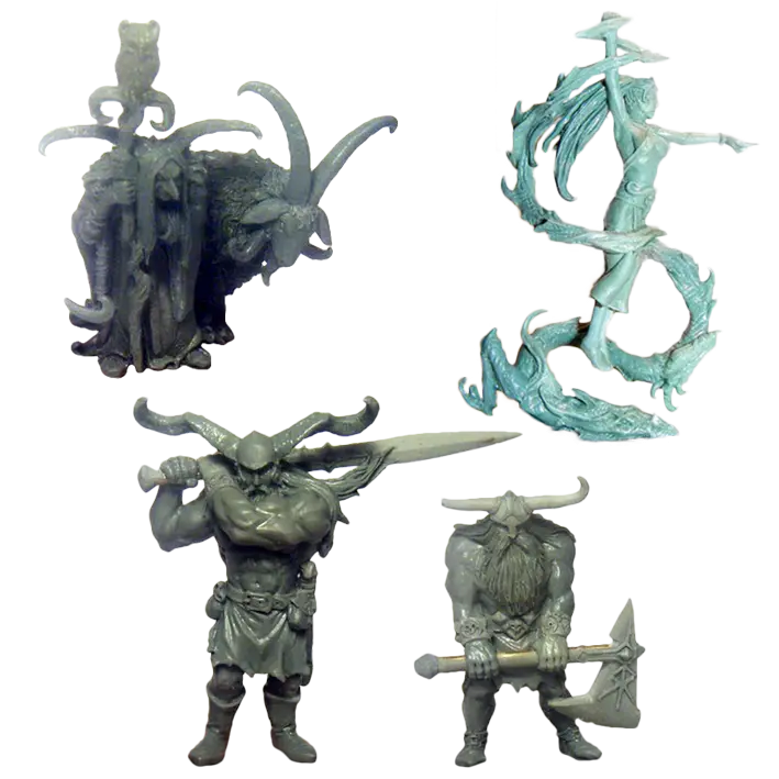 Set of Fantasy Miniature Figures