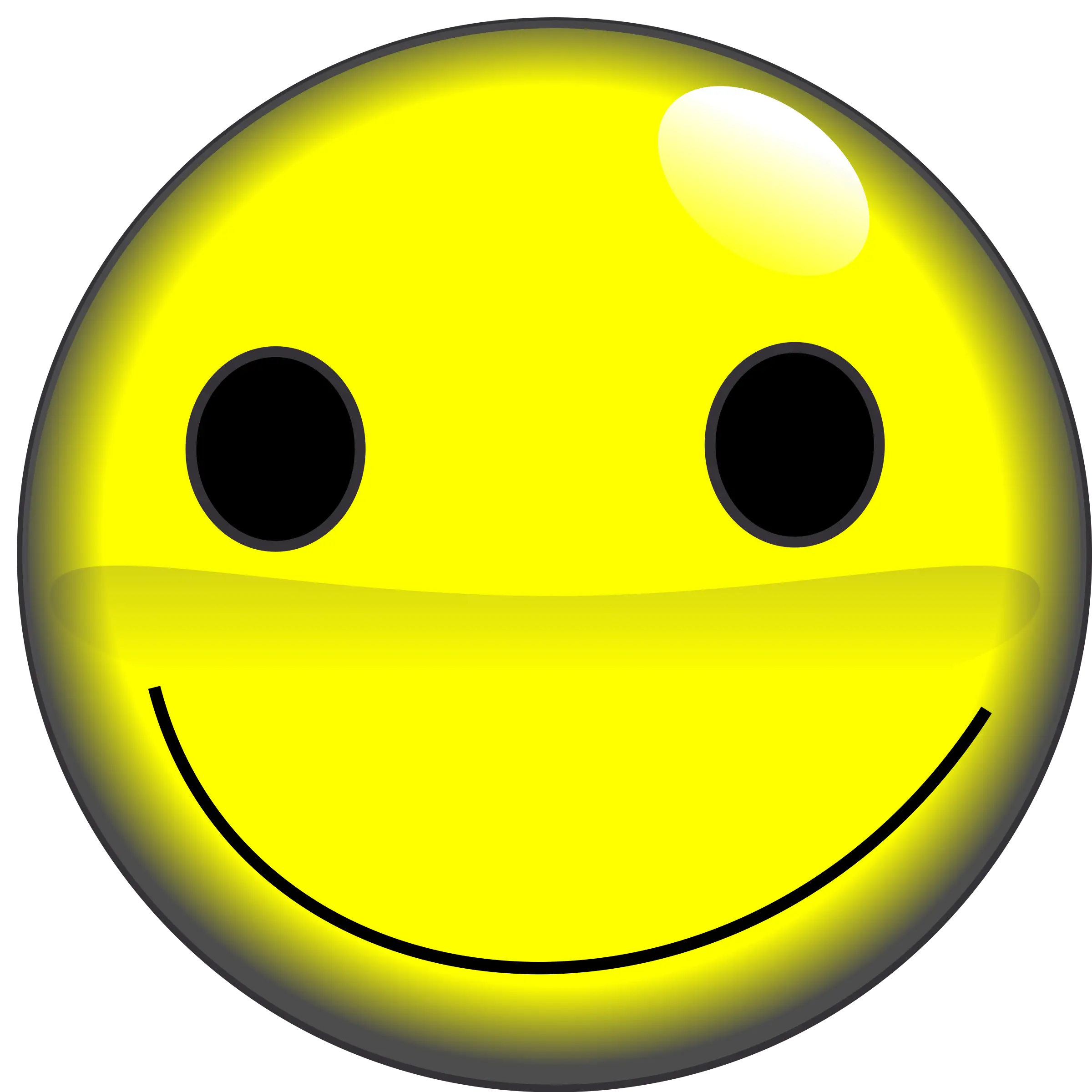 Yellow Smiley Face Emoticon Design