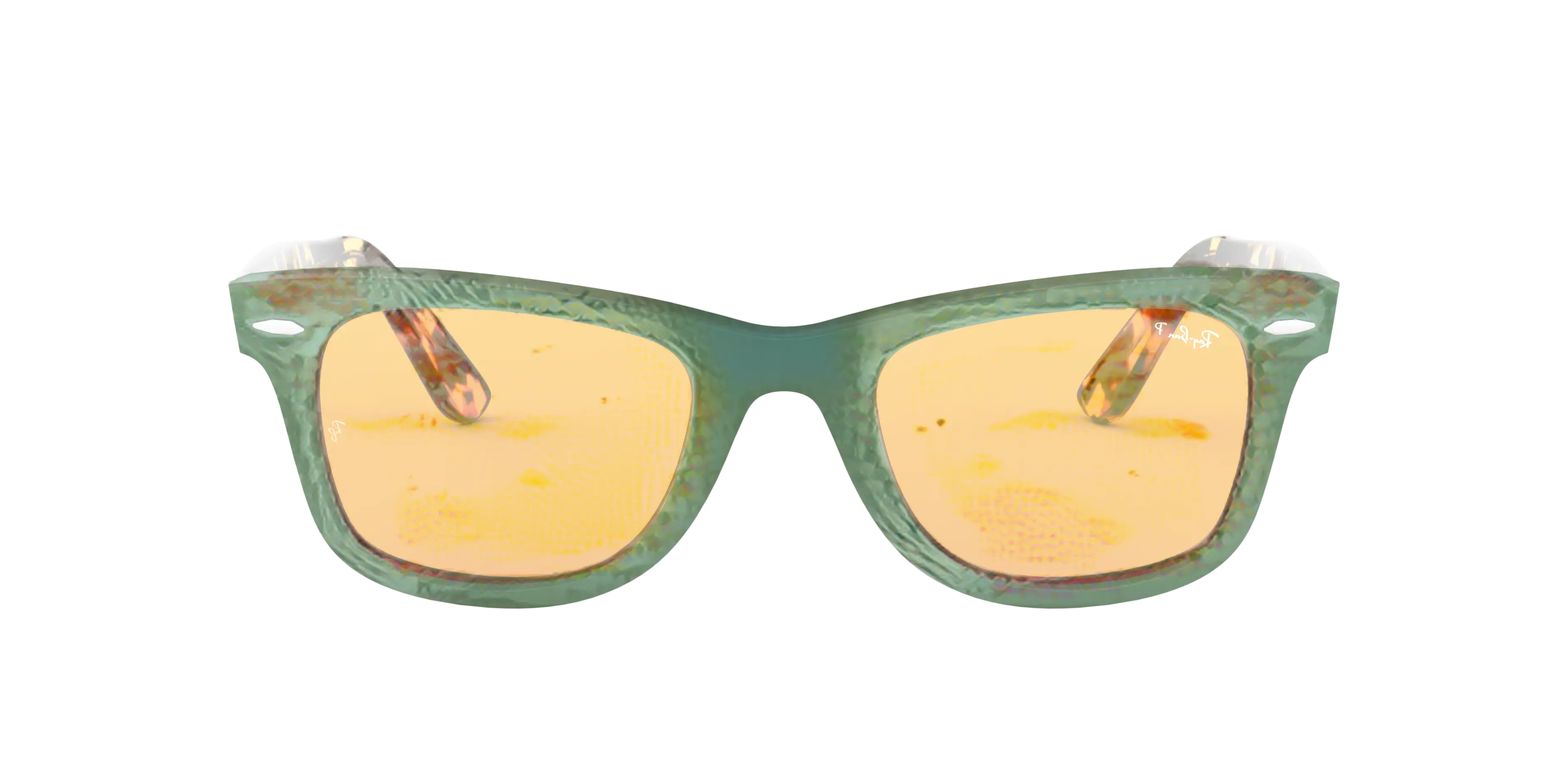 Green Sunglasses with Yellow Lenses