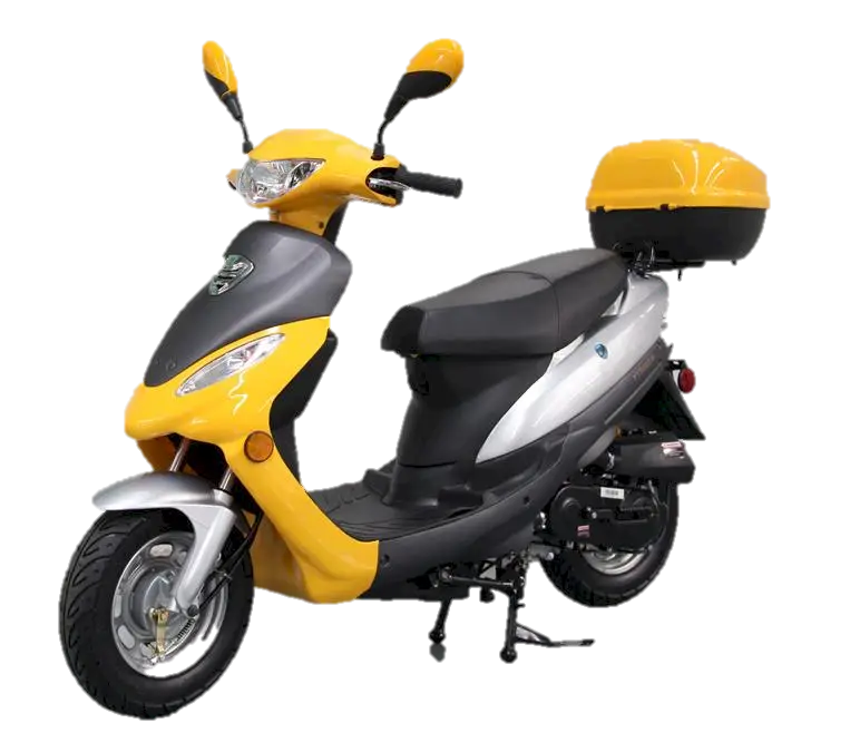 Yellow and Black Modern Scooter