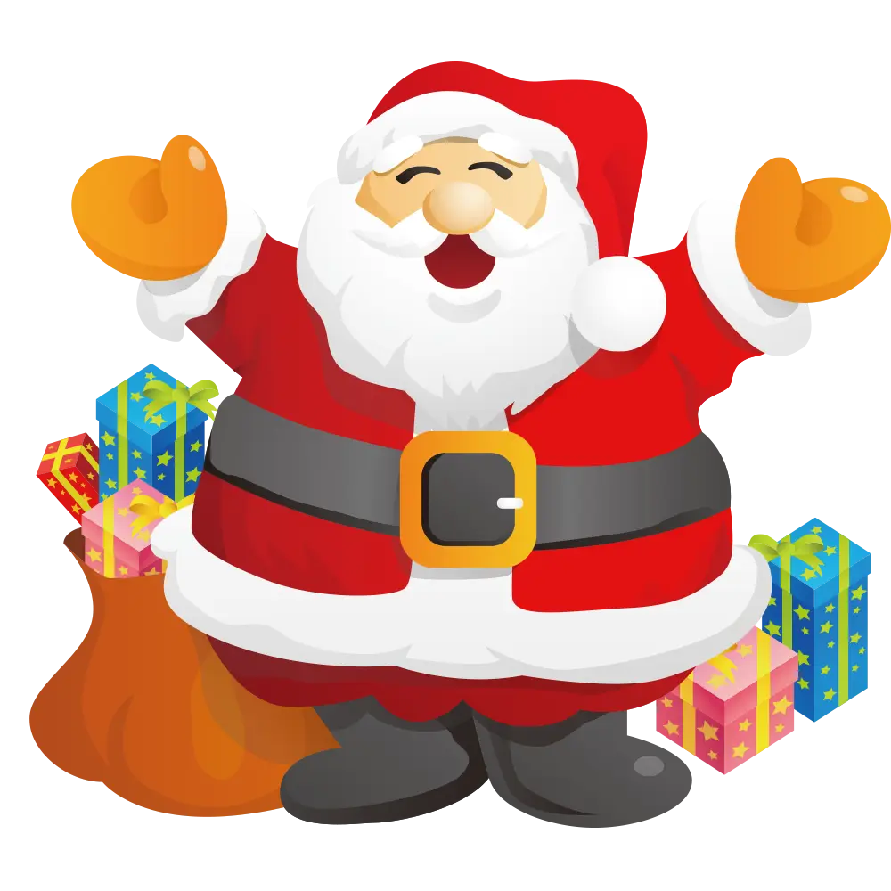 Santa Claus with a Bag of Gifts
