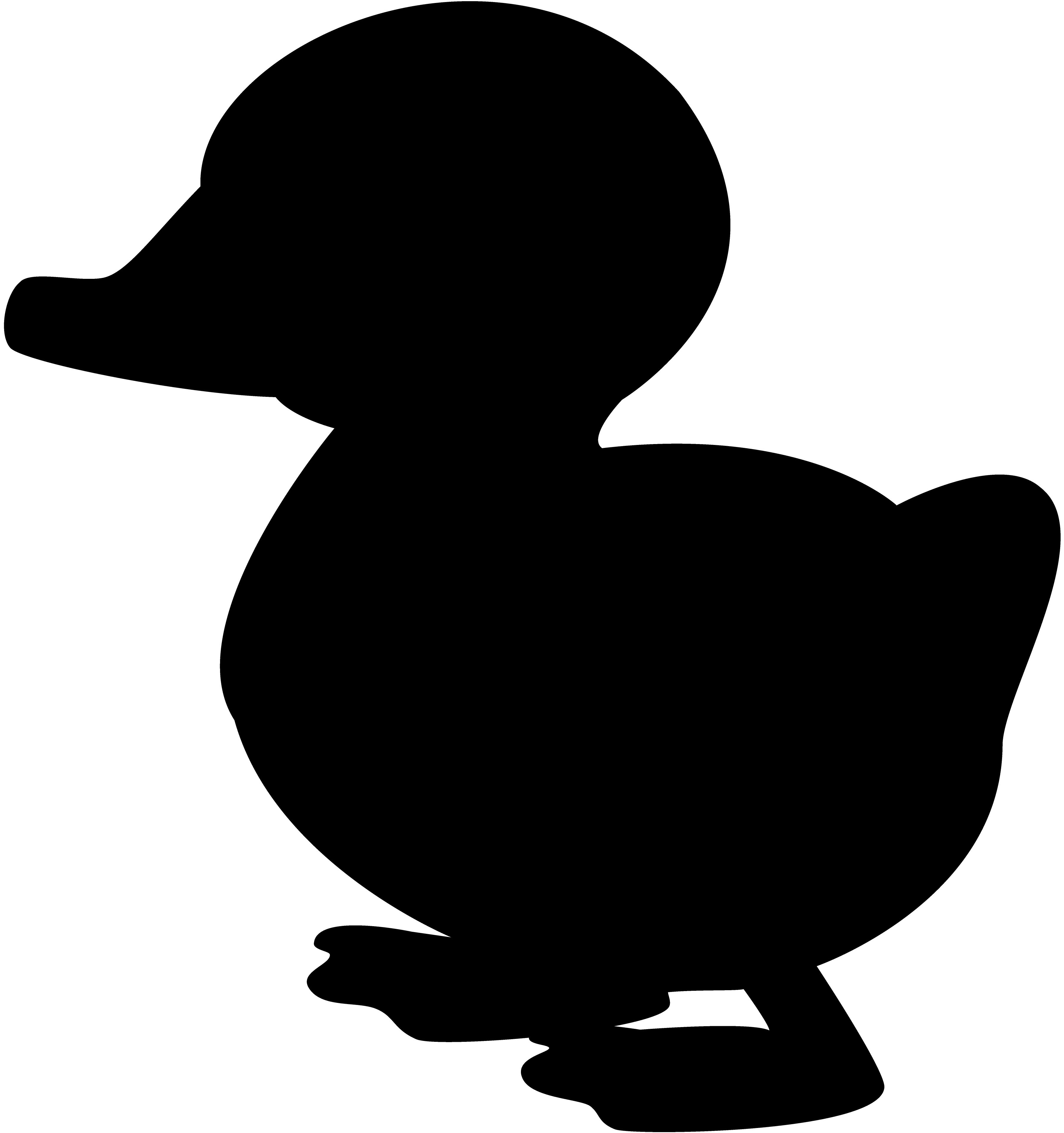 Duck Silhouette Illustration