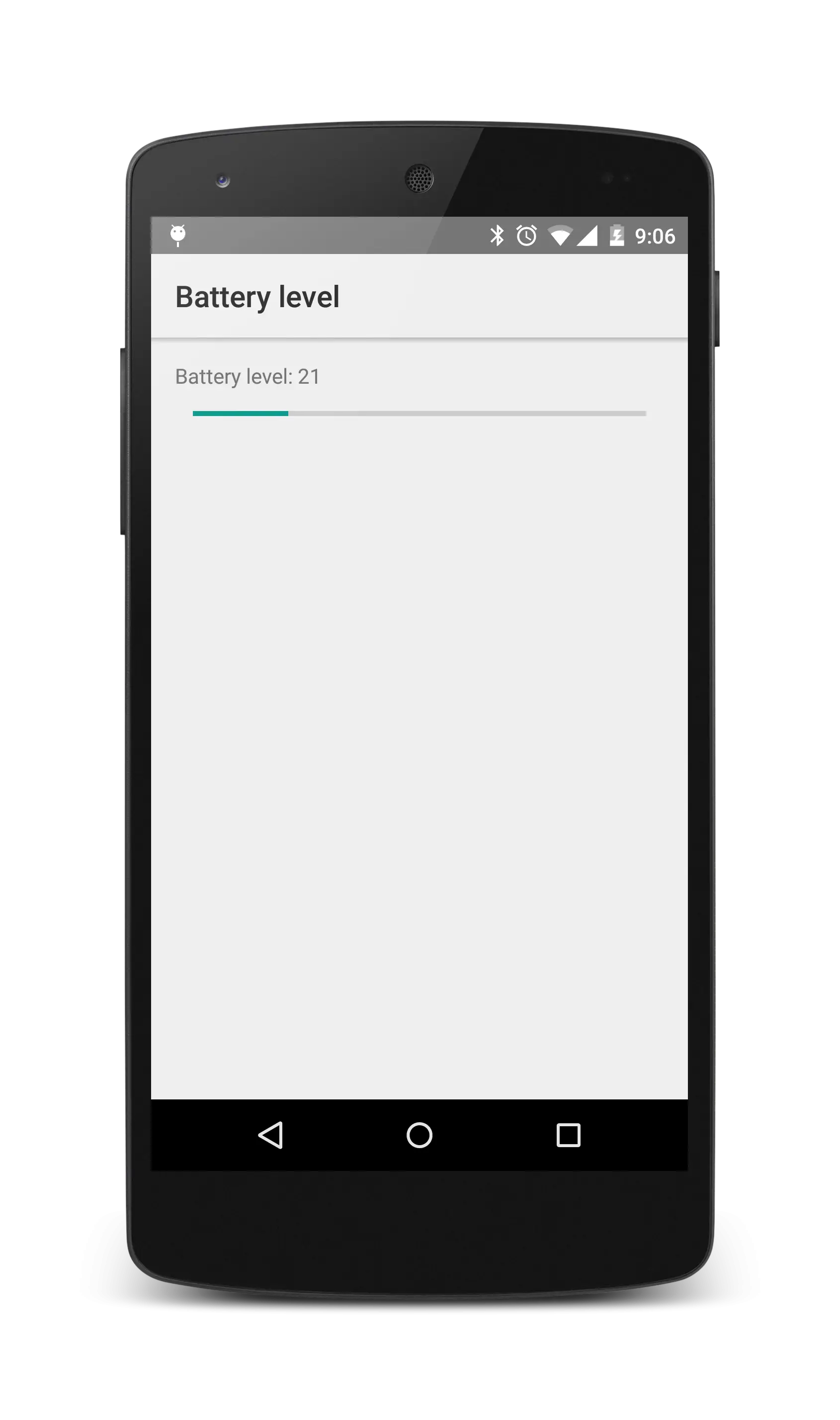 Smartphone with Low Battery Level