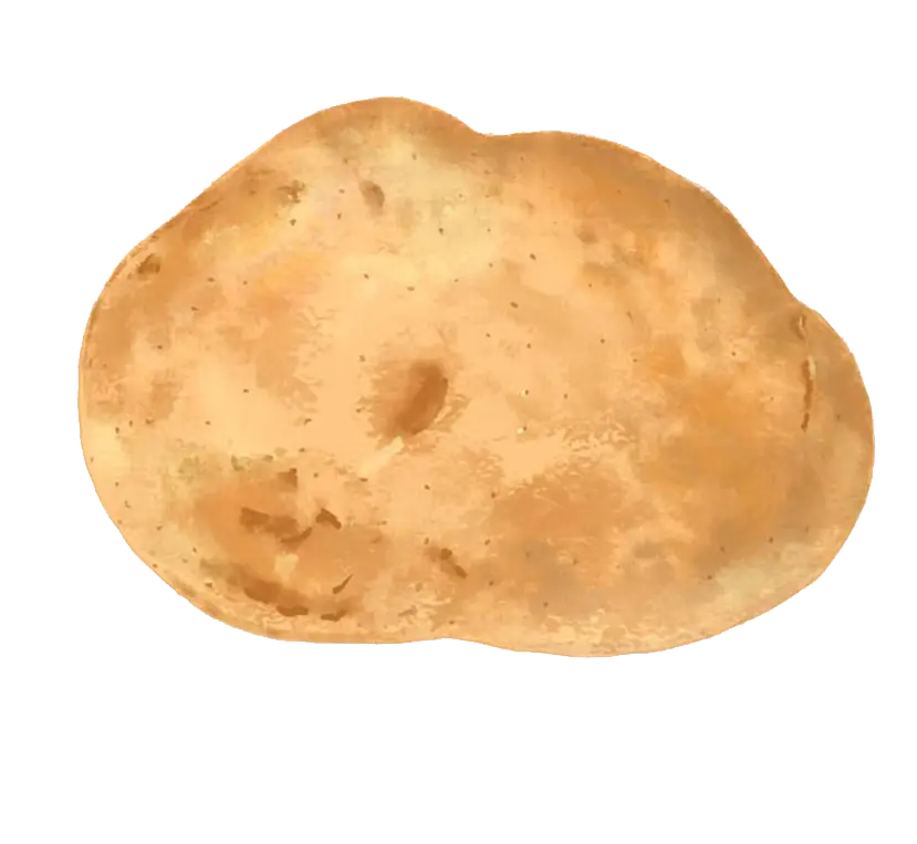Single Fresh Potato
