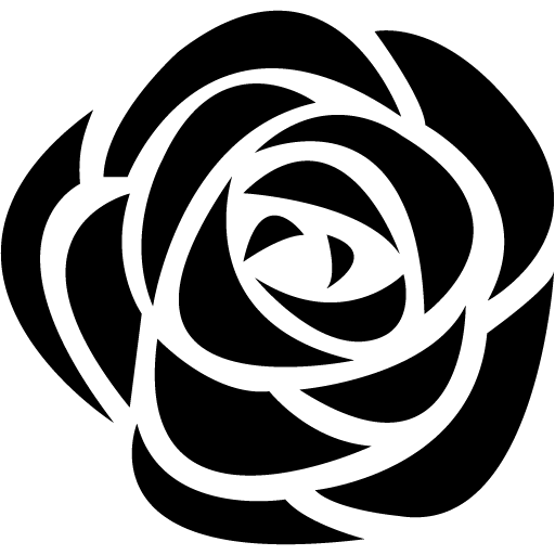 Rose Flower Silhouette Icon