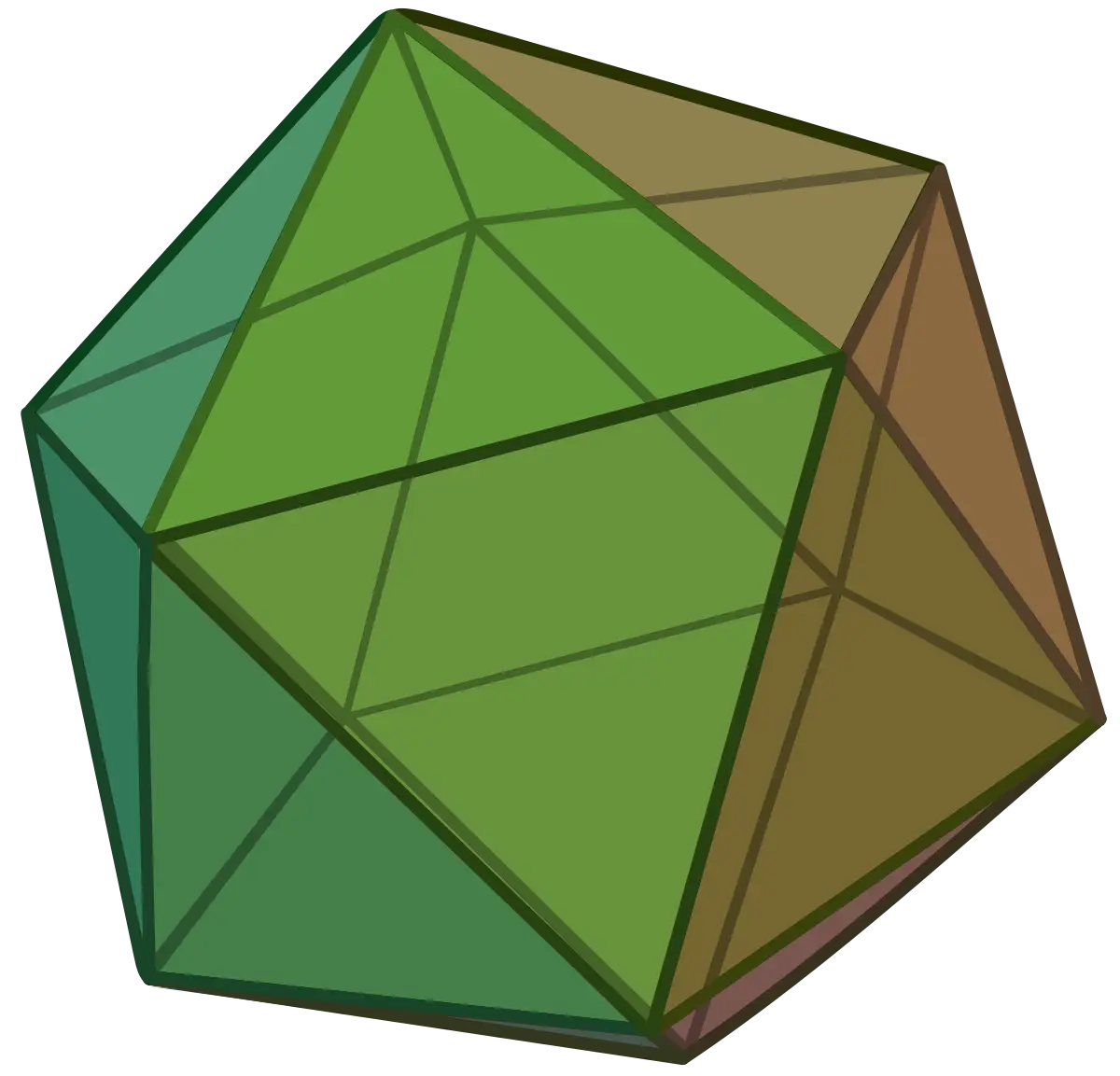 Green Polyhedral Shape Design