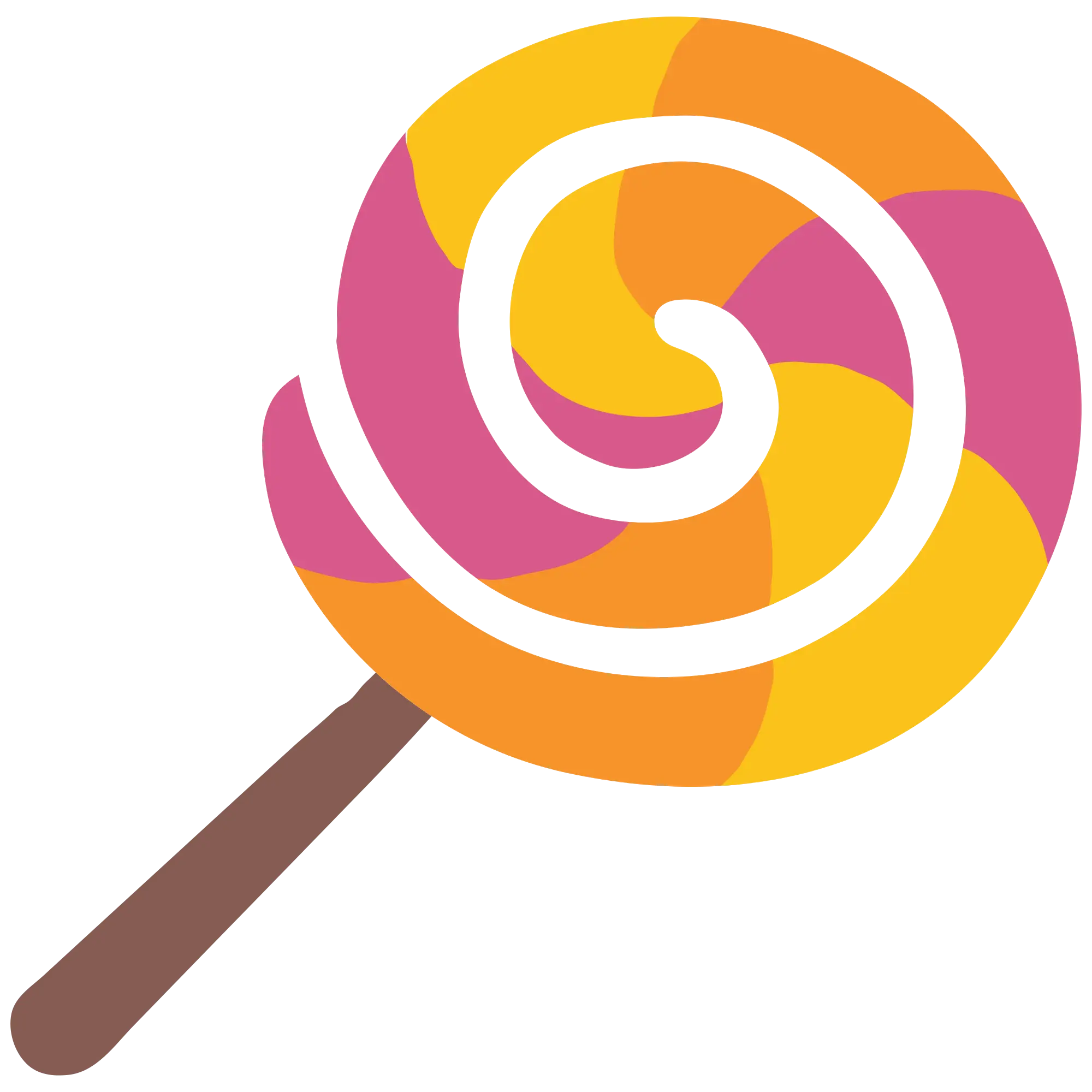 Colorful Swirled Lollipop Illustration