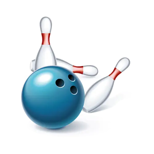 Bowling Ball Knocking Down Pins