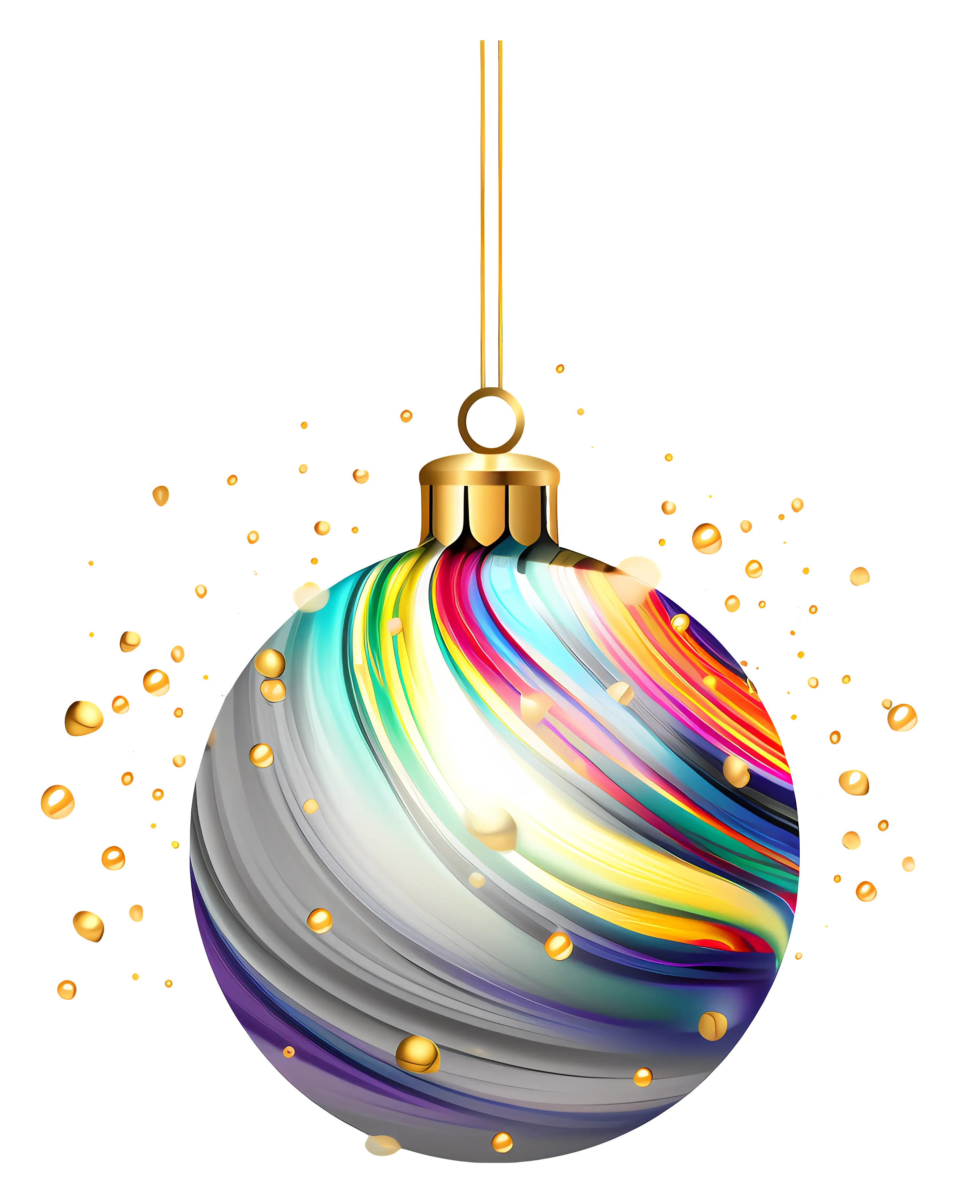 Multicolor Christmas Ornament Bauble