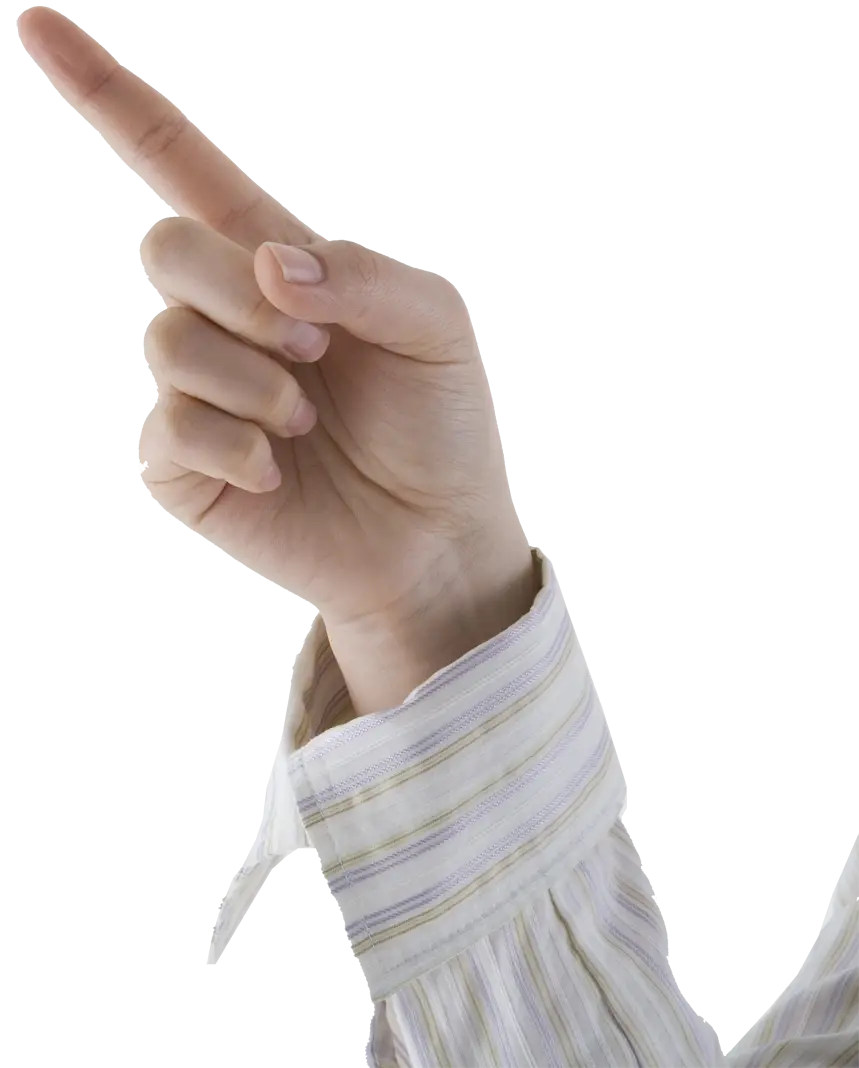 Hand Pointing Upwards Gesture