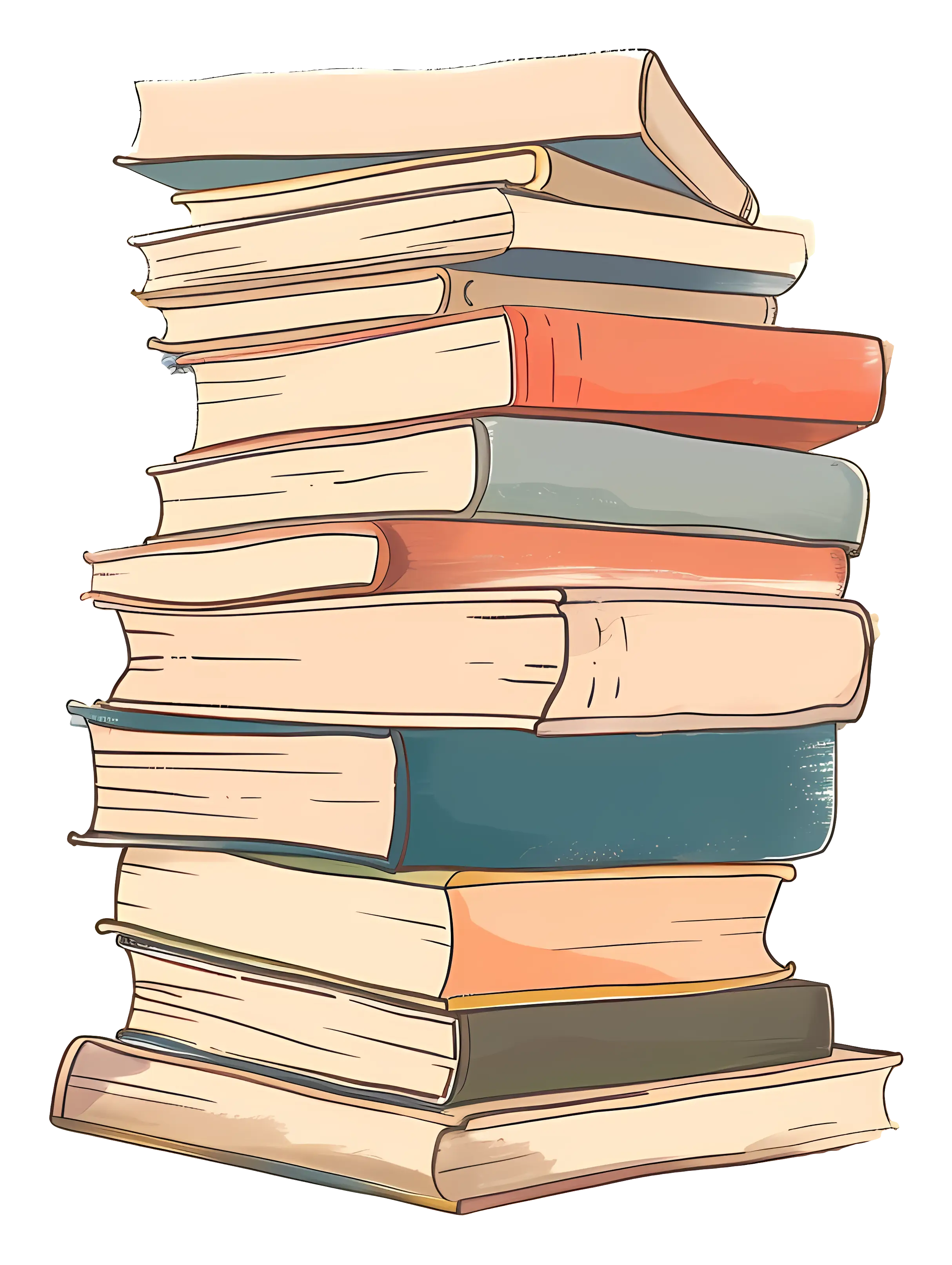 Stacked Vintage Books for Reading Enthusiasts