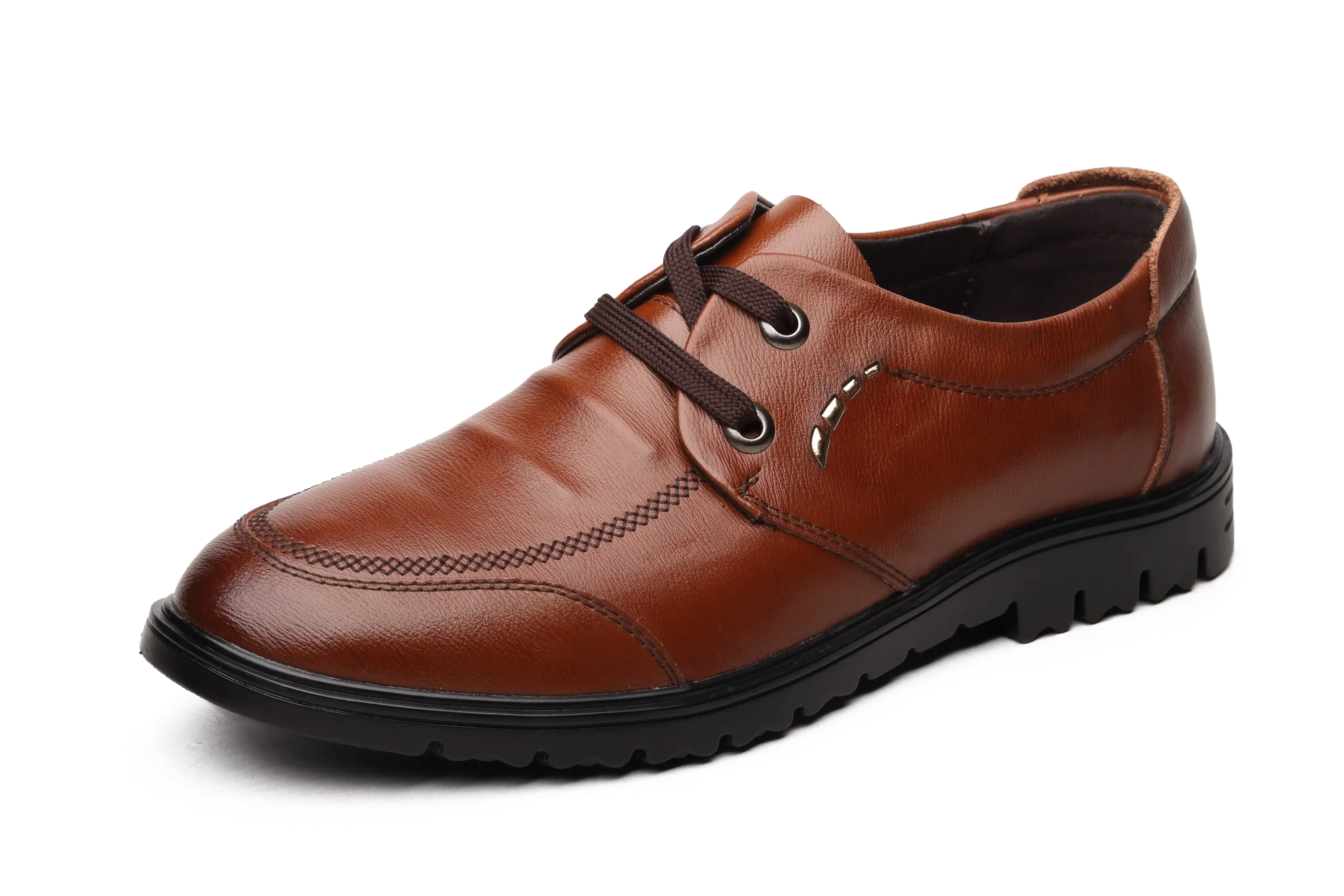 Elegant Brown Leather Shoe