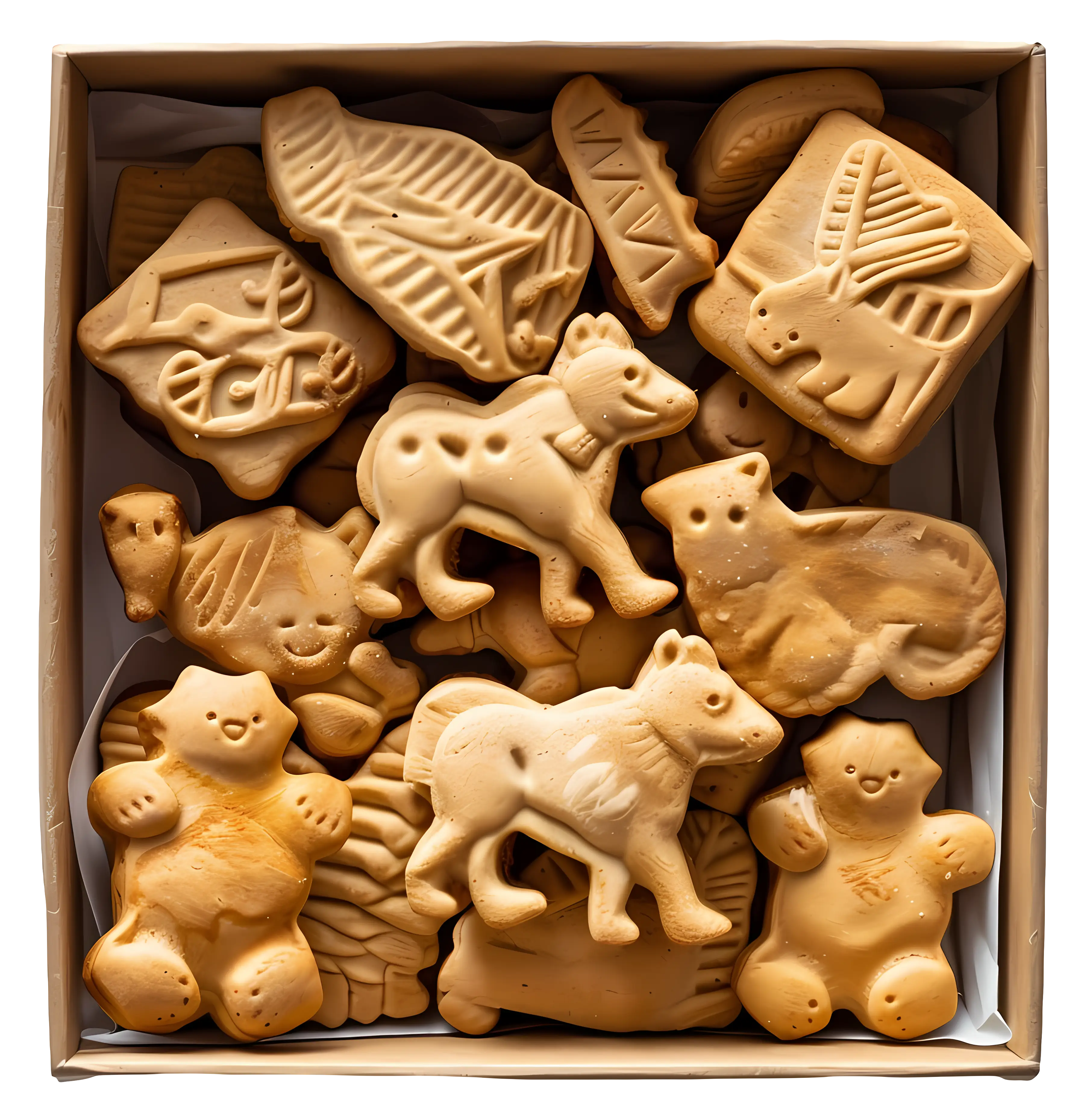 Box of Animal Shaped Cookies