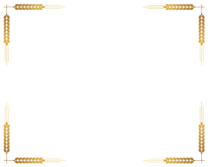 Golden Wheat Border Frame