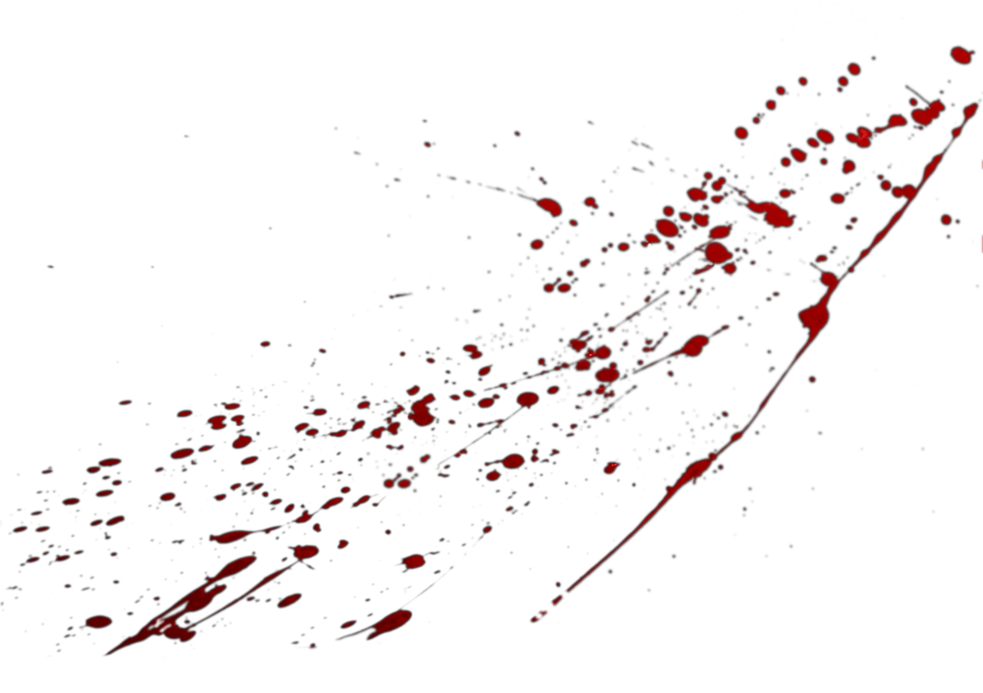 Red Blood Splatter Stain Effect