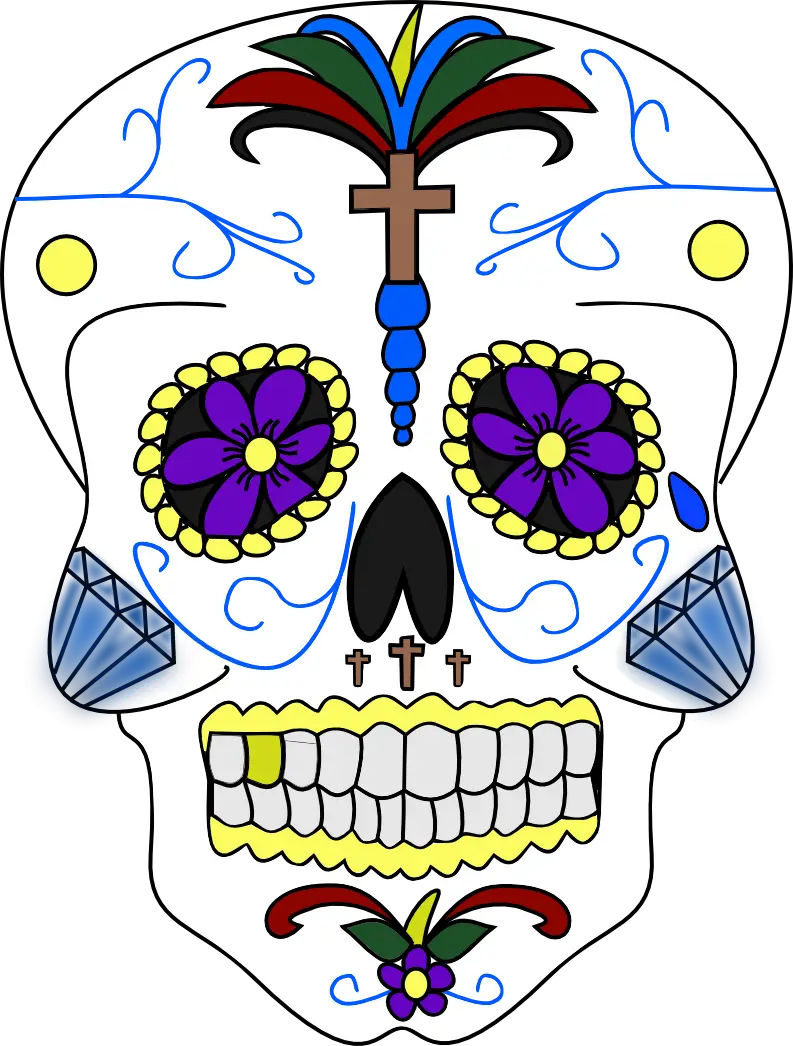 Sugar Skull Illustration for Day of the Dead