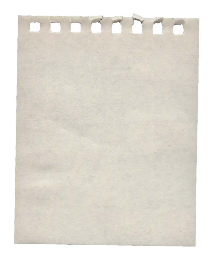 Blank Torn Paper Sheet