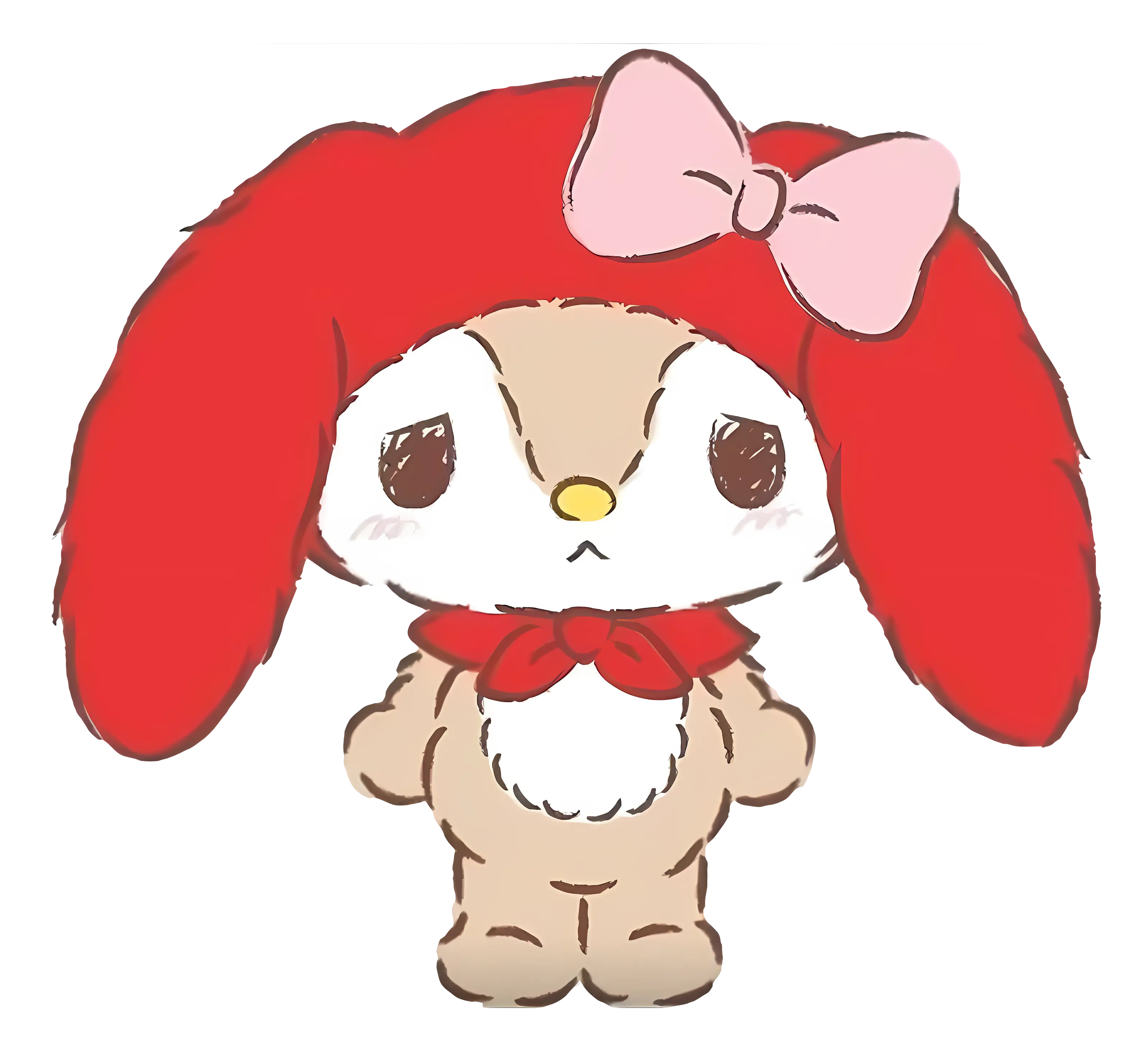 Cute Bunny with Red Hat
