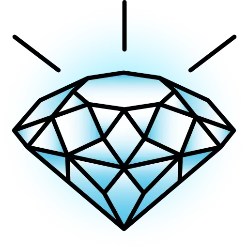 Shiny Diamond Gem Illustration