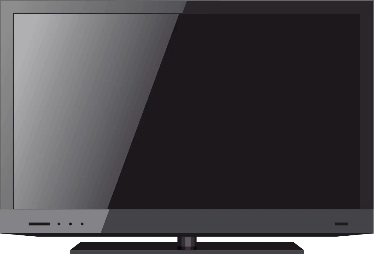 Modern Flat Screen TV Illustration