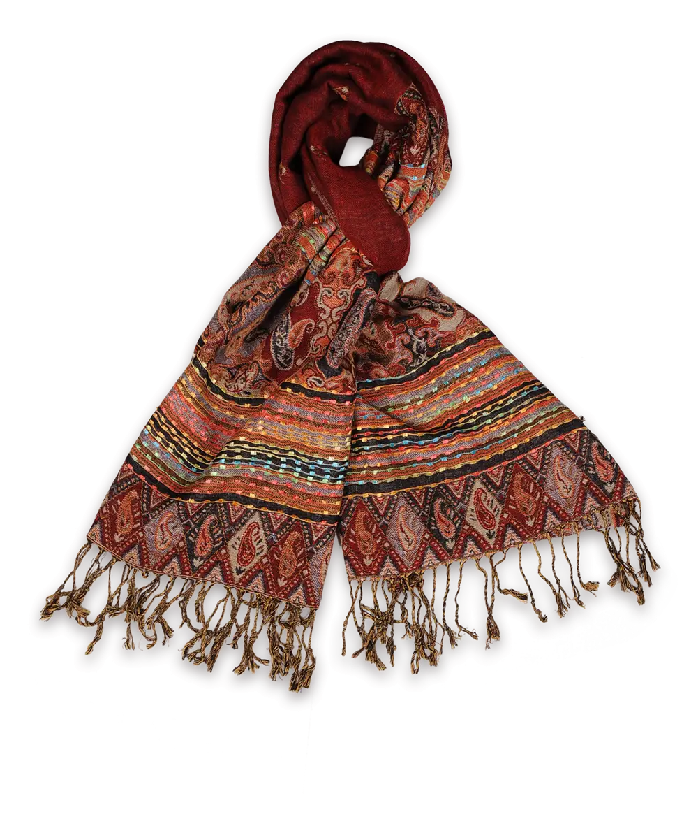 Traditional Patterned Scarf for Winter