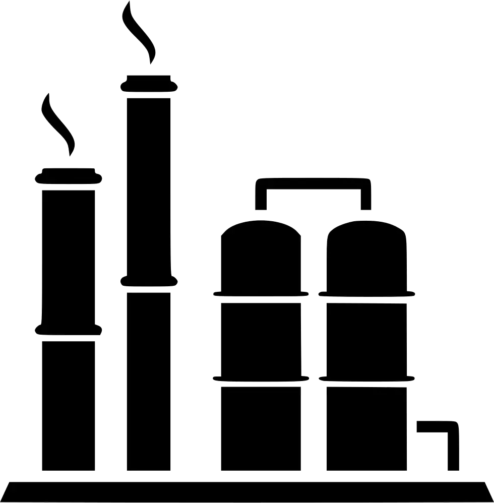 Industrial Factory Silhouette