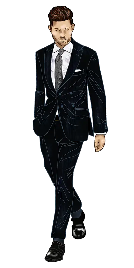 Man in Formal Suit Illustration