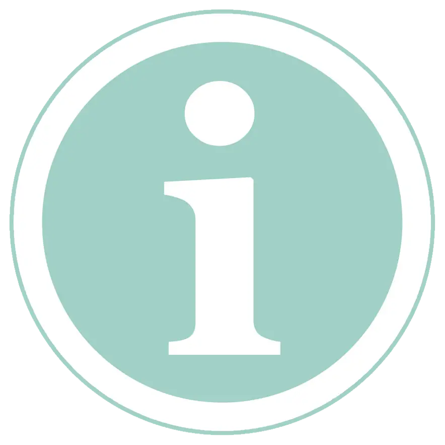 Information Icon with Blue-Green Background