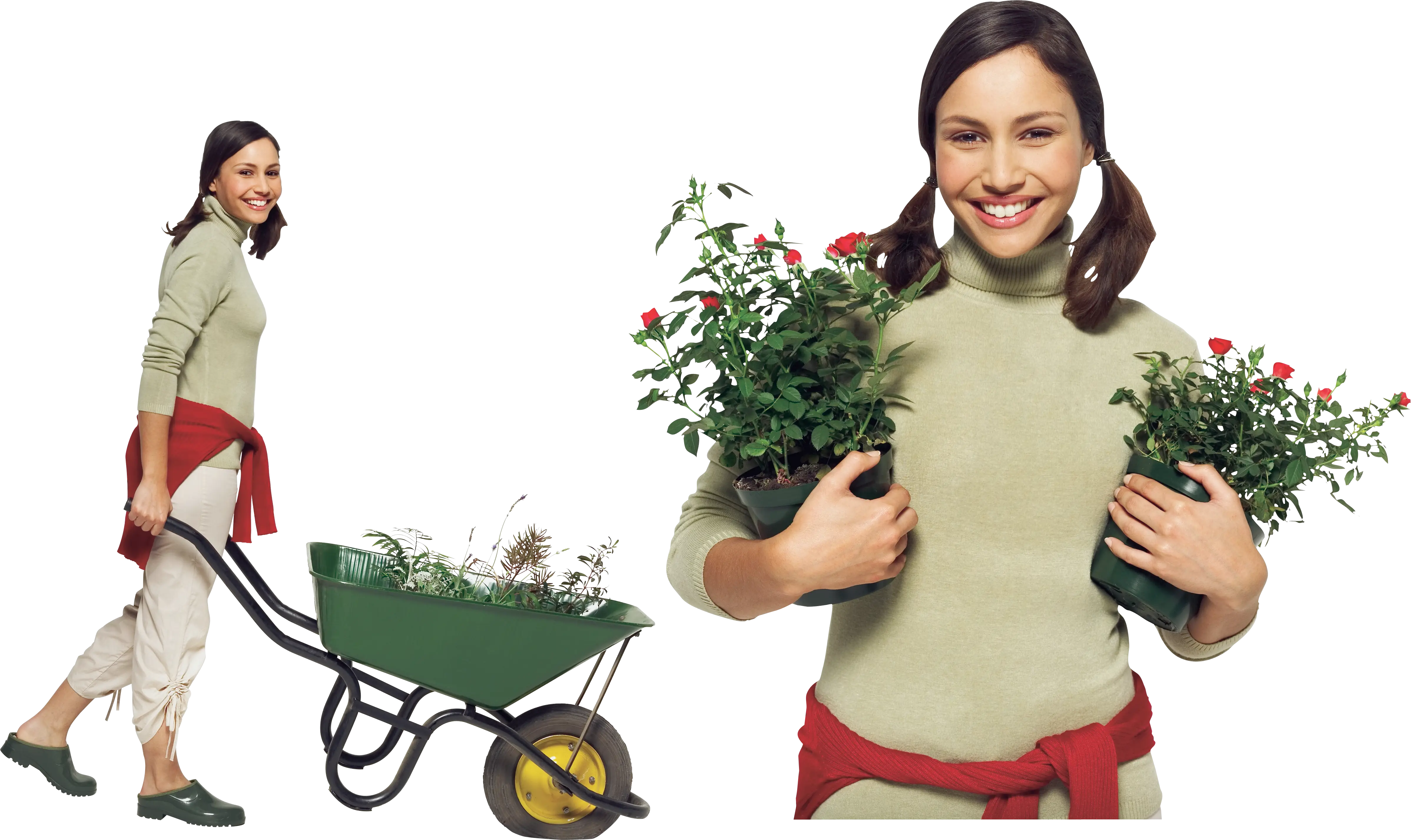 Gardener with Plants