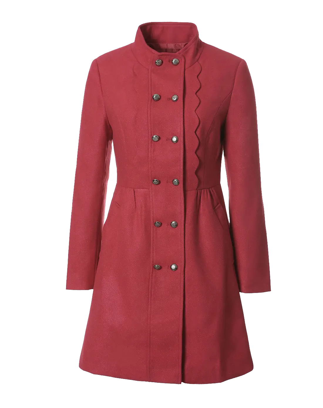 Stylish Red Coat for Winter