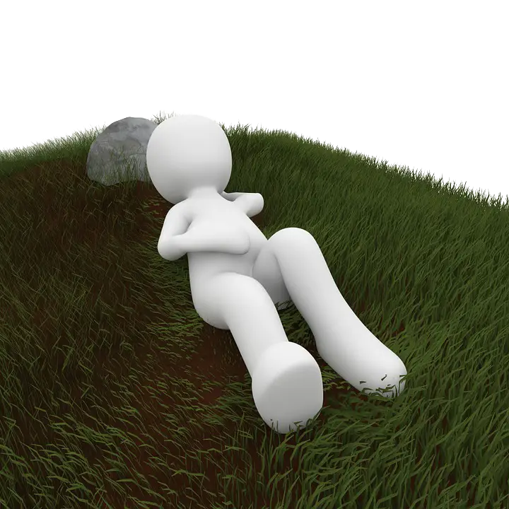 Relaxing Figure on Grass