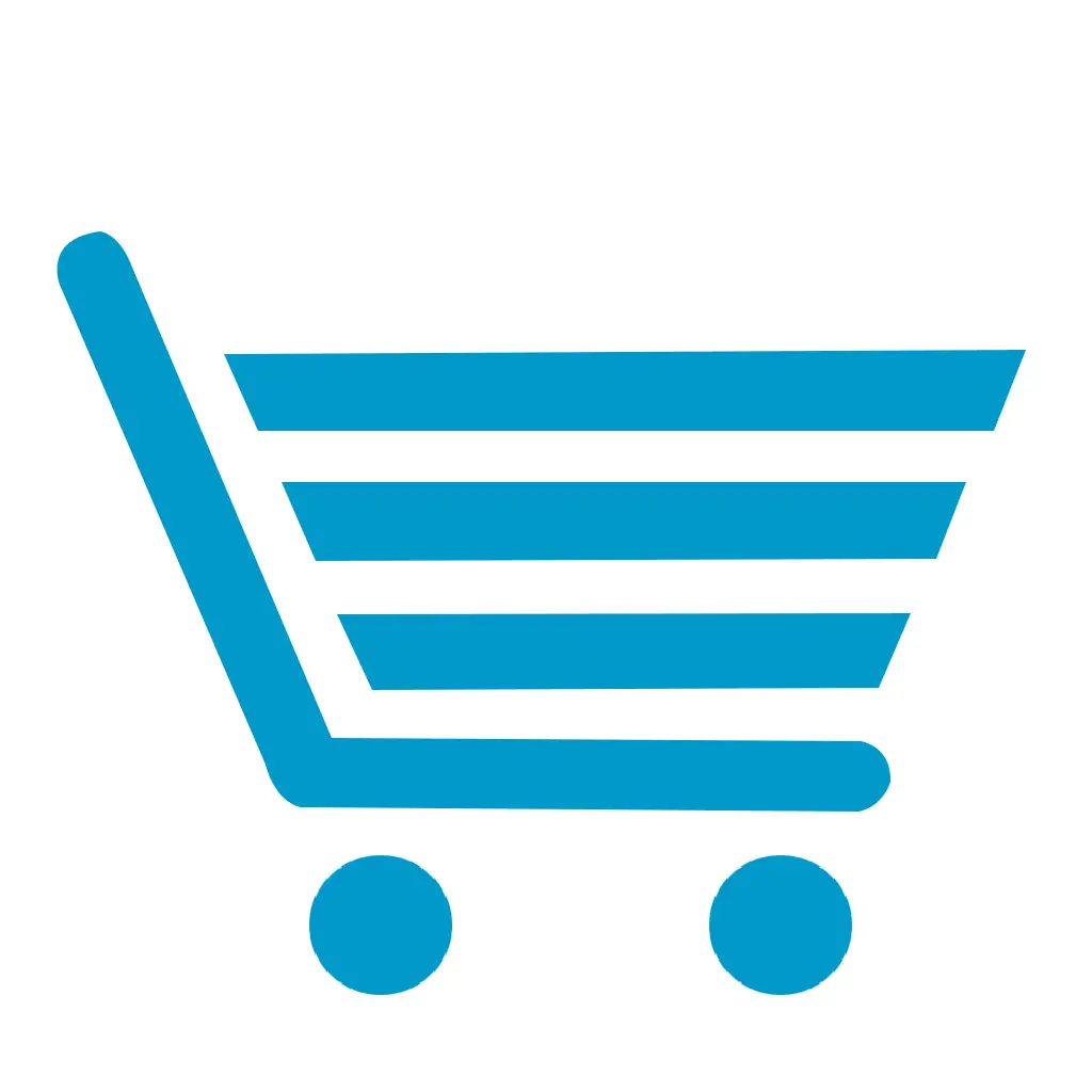 Blue Shopping Cart Icon