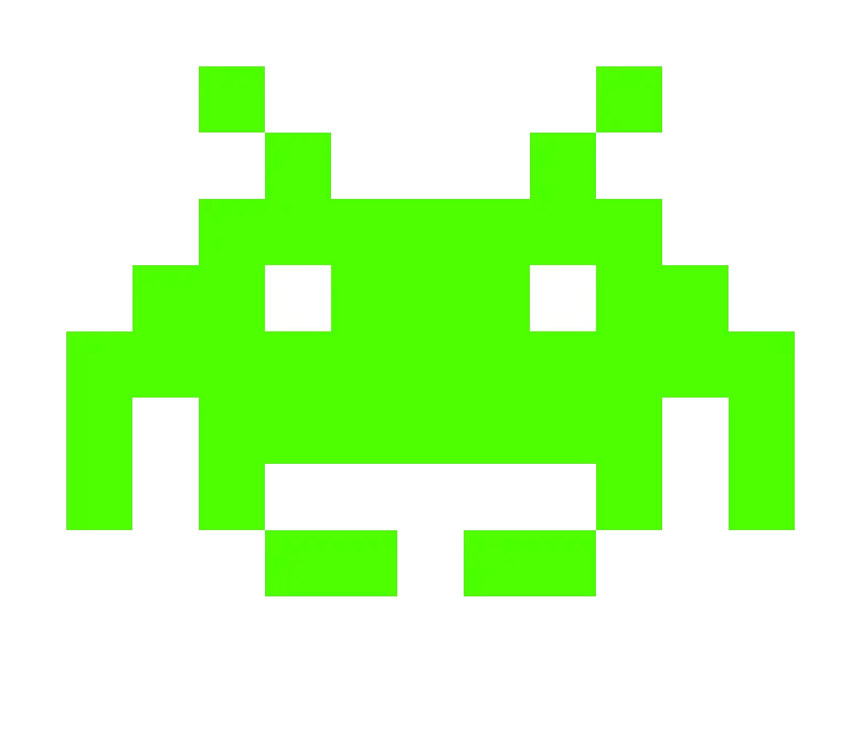 Green Pixel Alien