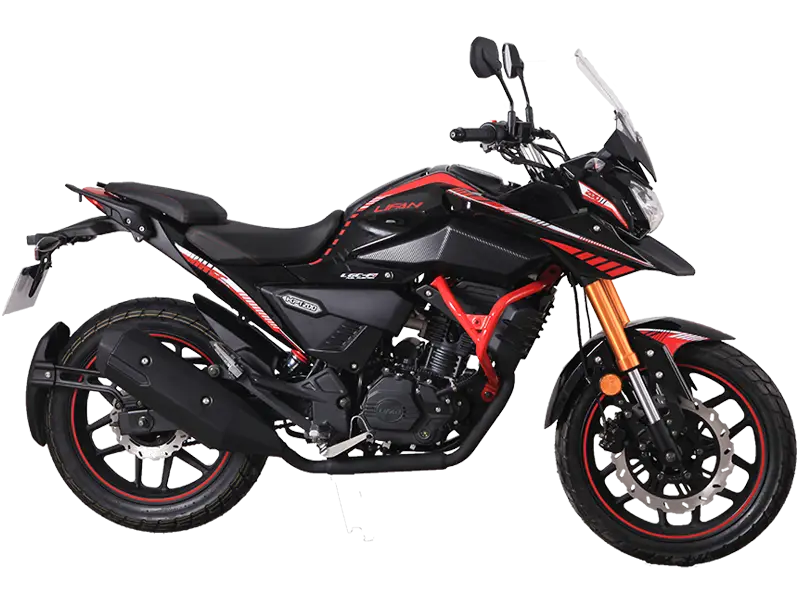 Black and Red Motorcycle for Adventurous Rides