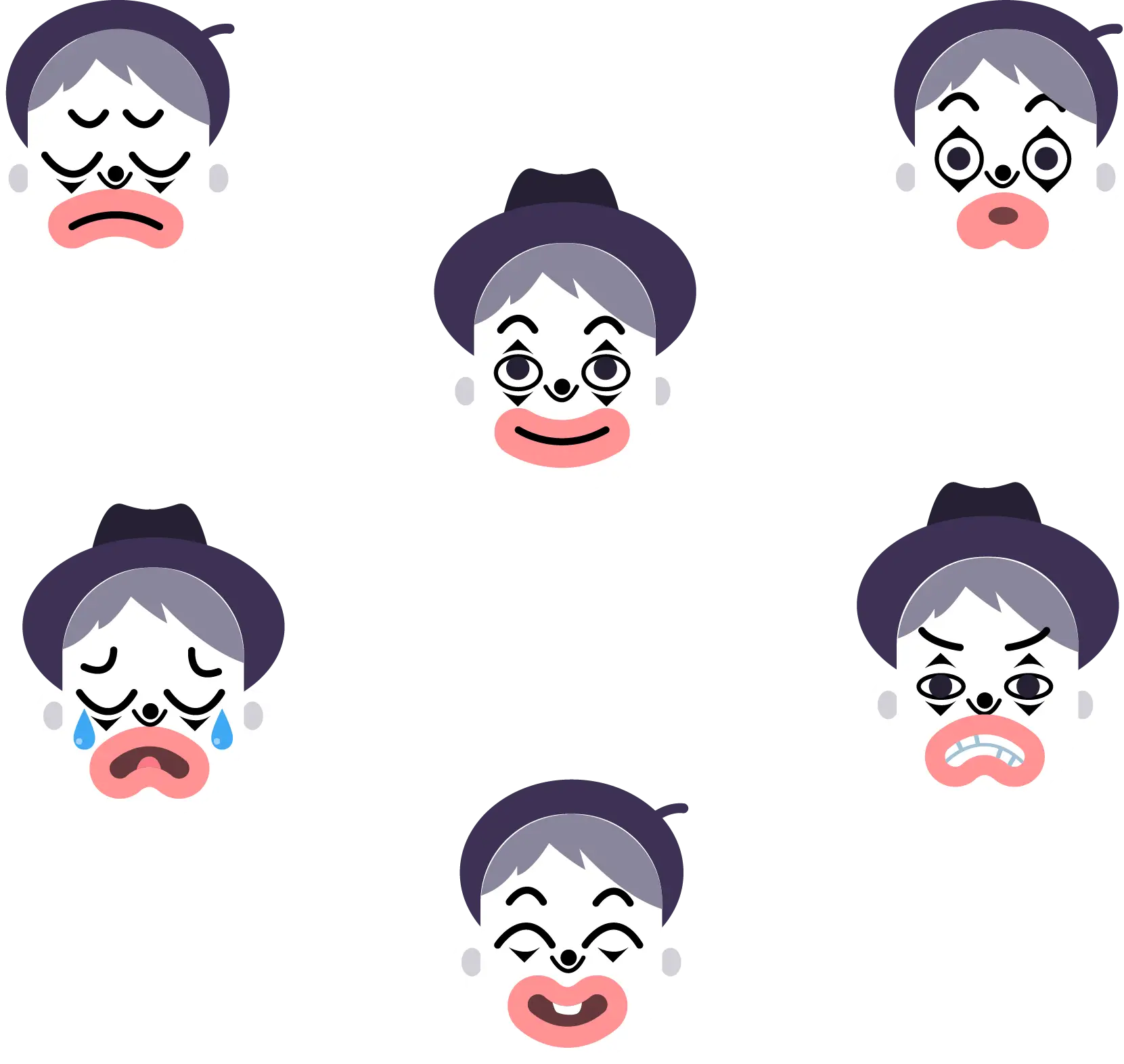 Various Emoticon Expressions