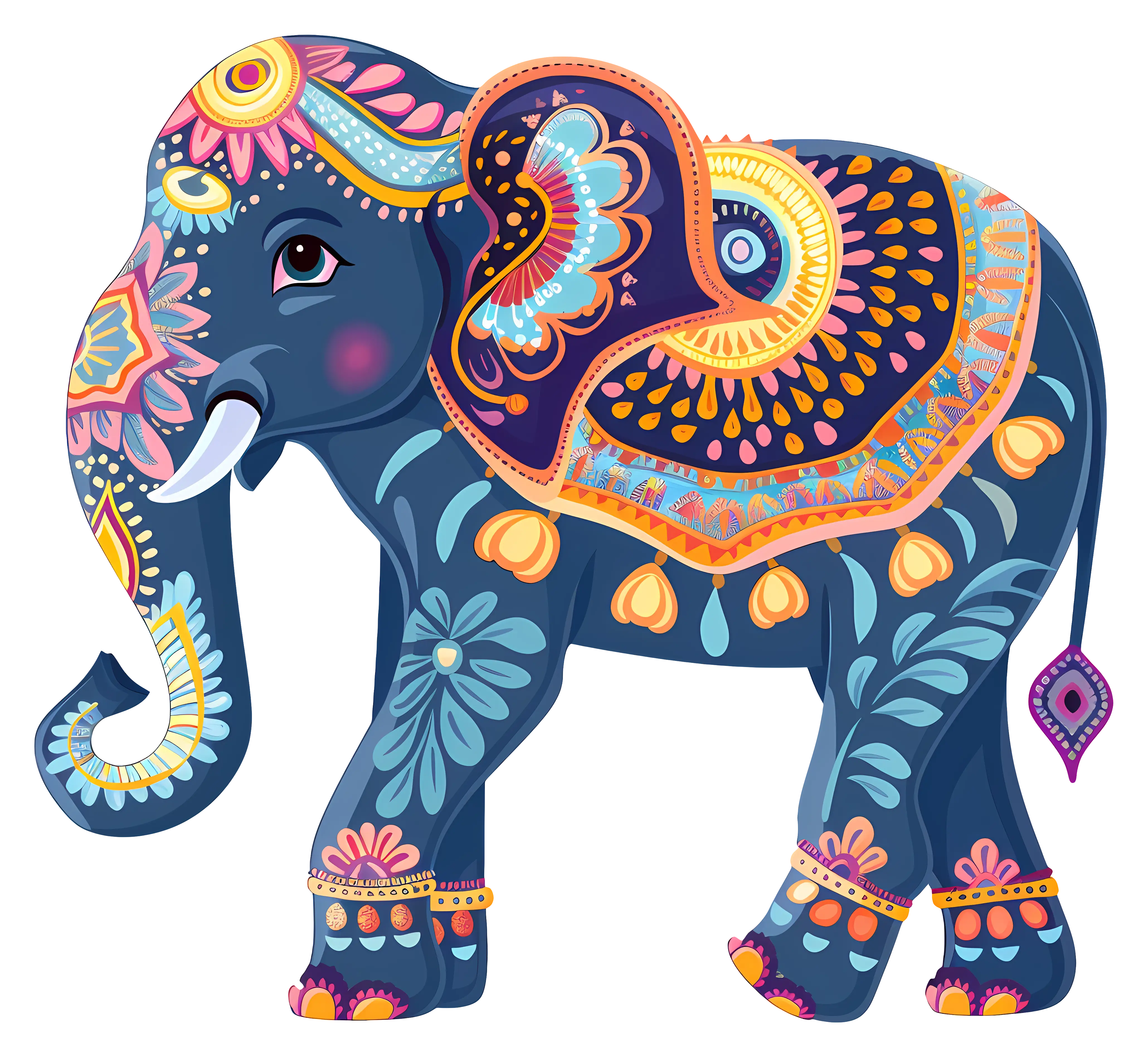 Decorative Elephant Illustration