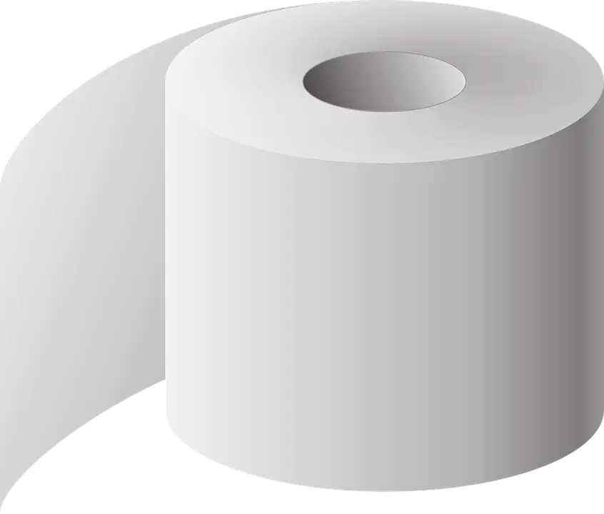 White Toilet Paper Roll for Hygiene