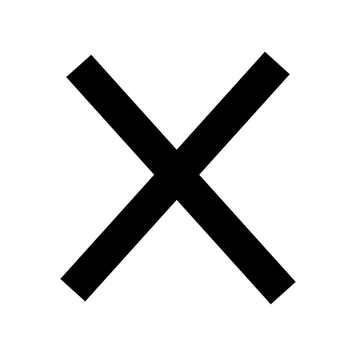 Cross Icon for UI or Interaction Design