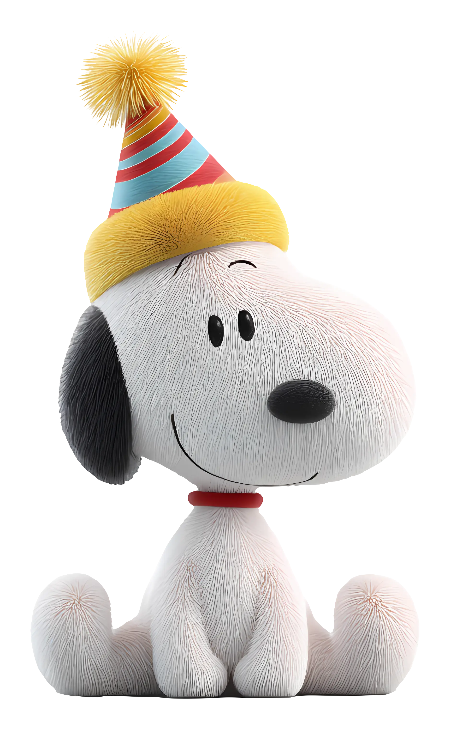 Cartoon Dog with Party Hat