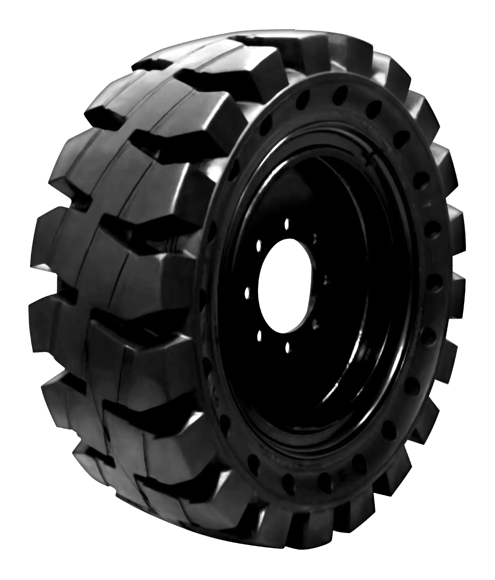 Black Heavy-Duty Tractor Tire