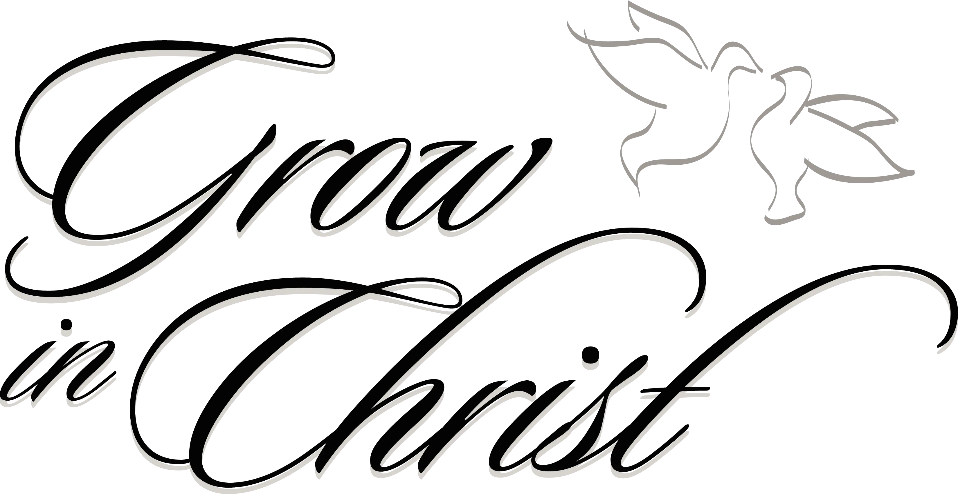 Inspirational &#039;Grow in Christ&#039; Text