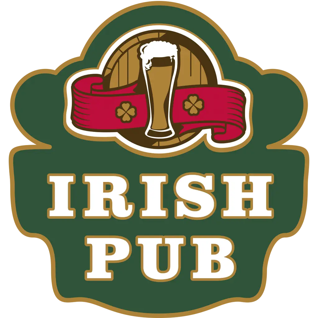 Vintage Irish Pub Logo Design