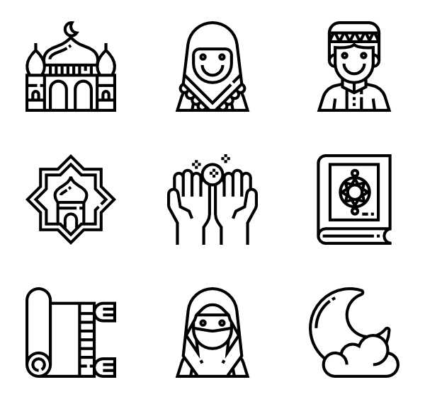 Set of Islamic Icons