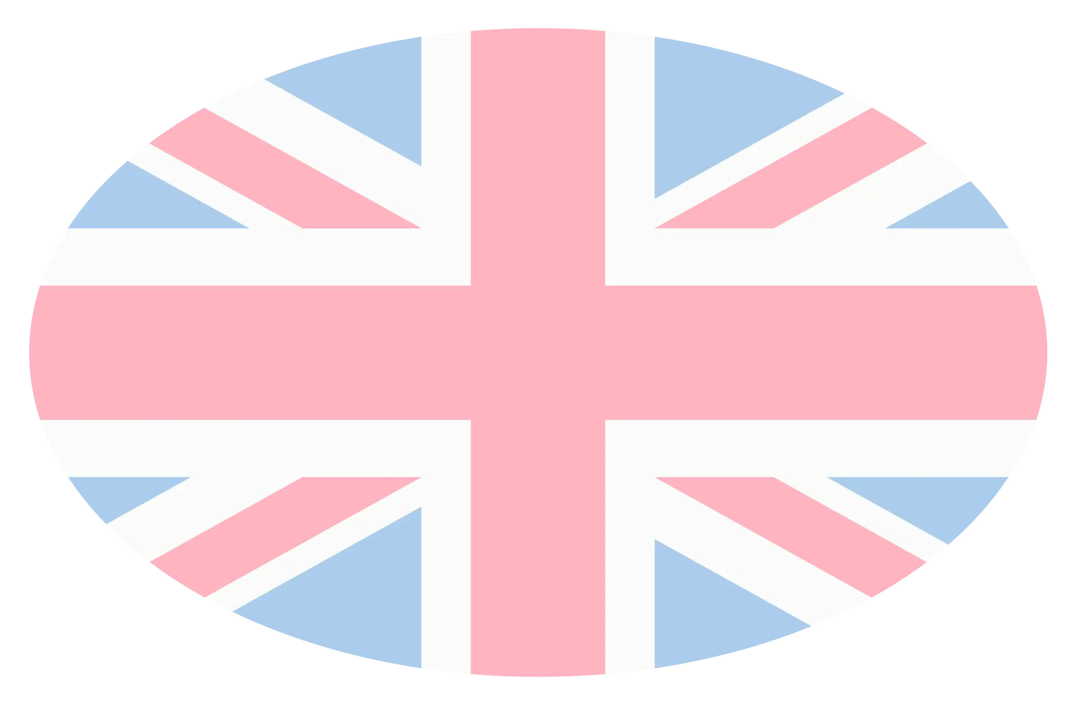 Pastel-Colored UK Flag Design