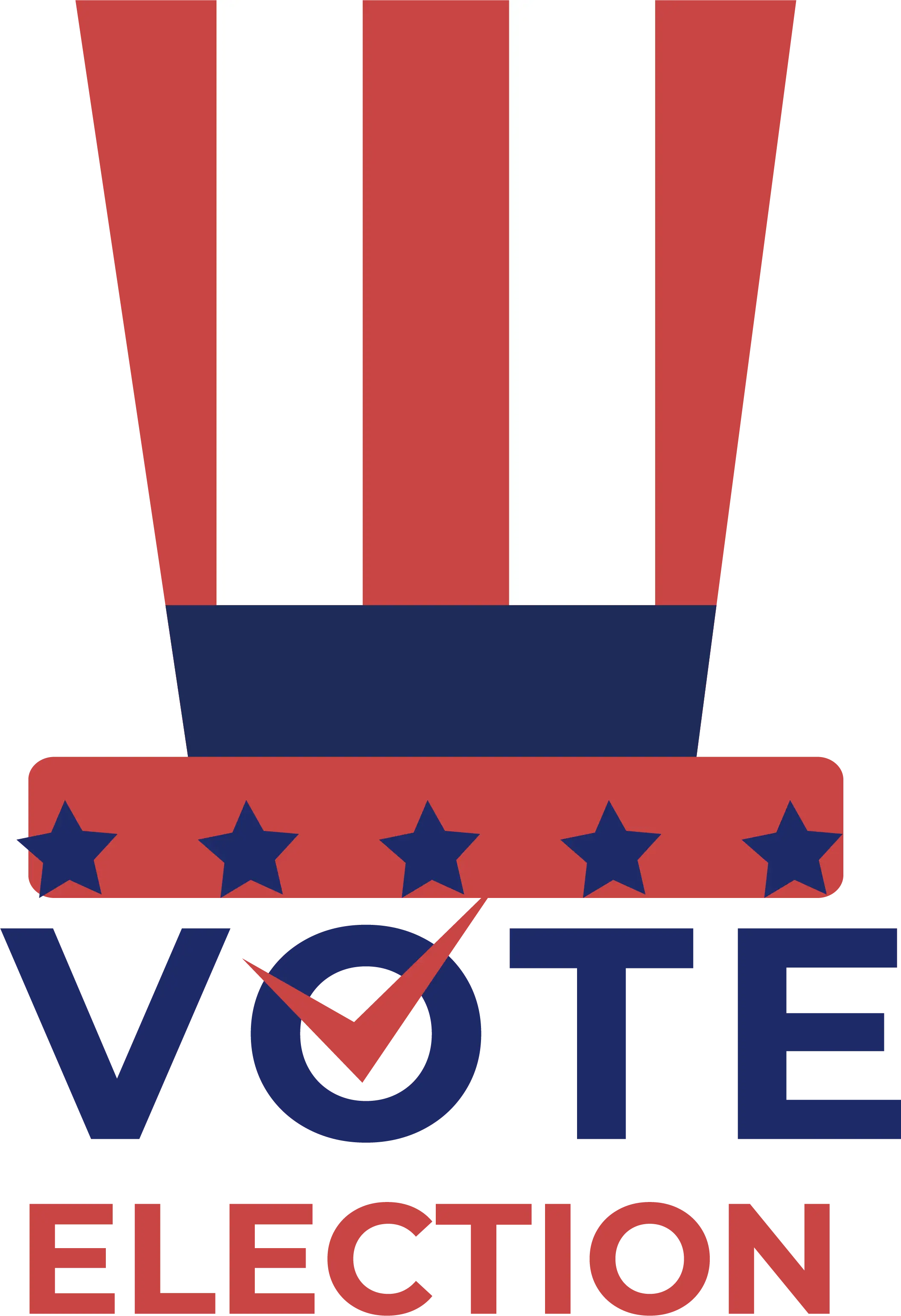 Patriotic Hat Design for Election Day Voting Campaign