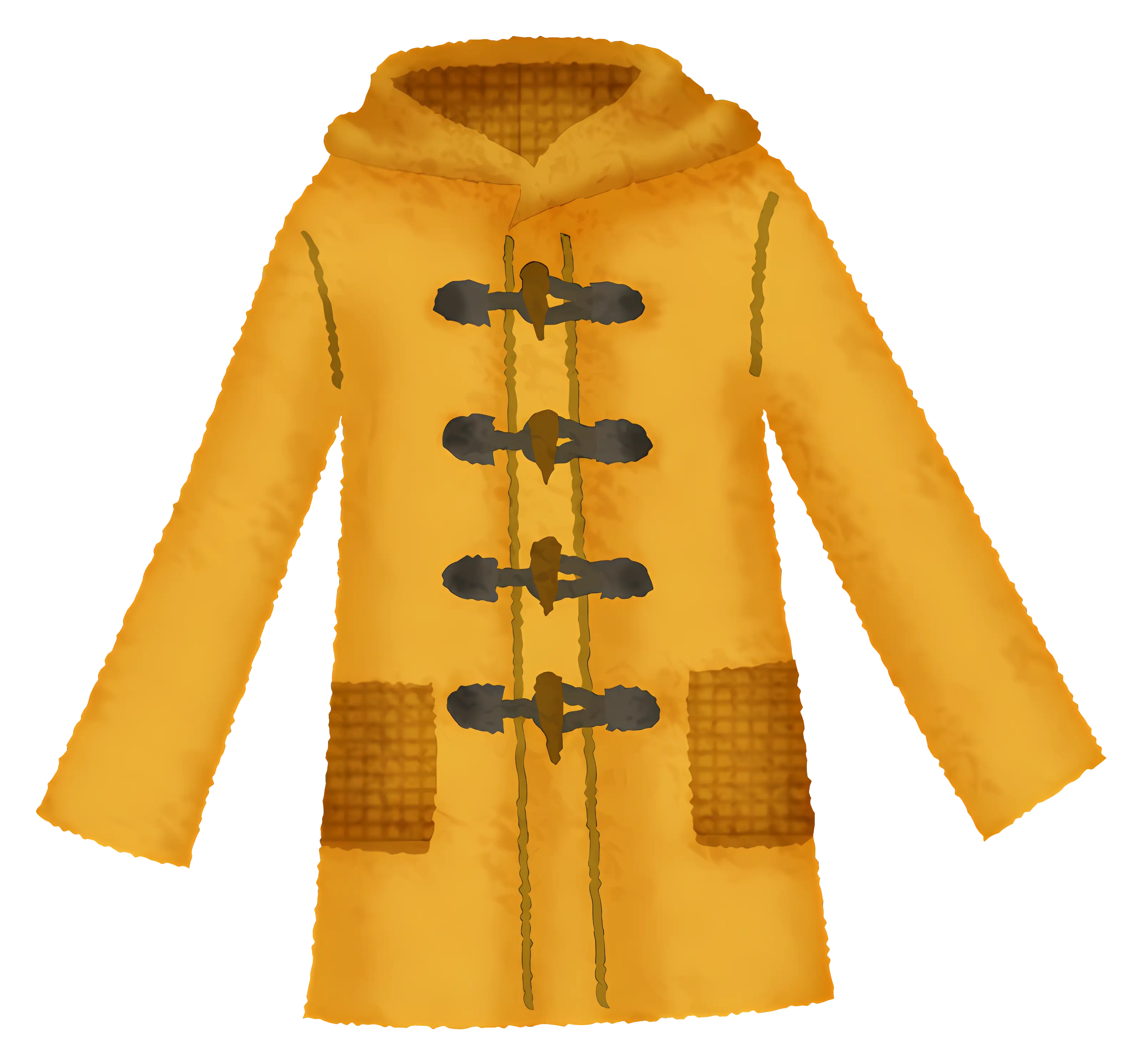 Yellow Hooded Coat